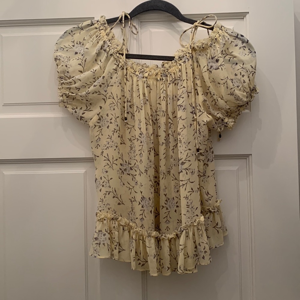 Ulla Johnson yellow silk top